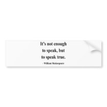 Shakespeare Quote 11a bumper stickers