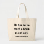 Shakespeare Quote 12a Canvas Bags