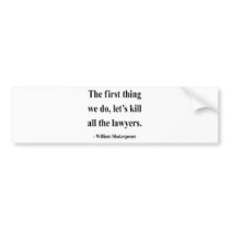 Shakespeare Quote 4a Bumper Sticker