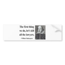 Shakespeare Quote 4b bumper stickers
