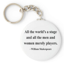 Shakespeare Quote 5a Keychain