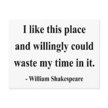 Shakespeare Quote 6a Post Card
