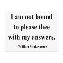 Shakespeare Quote 9a Postcard