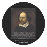 Shakespeare Quote ~ Julius Caesar Round Sticker
