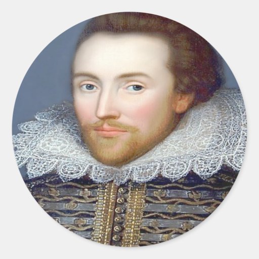 Shakespeare Round Sticker