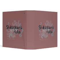 Shakespeare Rules binders