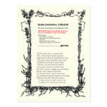 Shakespeare Sonnet # 18 Postcard
