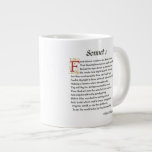 Shakespeare Sonnet 1 Extra Large Mugs