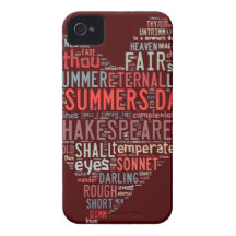 Shakespeare Sonnet iPhone 4 Covers