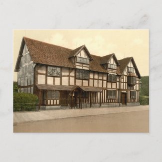 Shakespeare's Birthplace, Stratford-upon-Avon, UK postcard