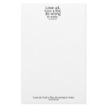 Shakespeare's Love All, Trust a Few, Do... Quote Custom Stationery