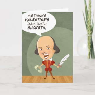 Shakespeare's Not In Love Greeting Card