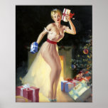 Shaking the Presents Pin Up Posters