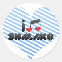 Shalako fan round stickers