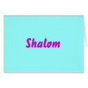 Shalom (blank inside) cards by FellowPilgrim Shalom (blank inside) cards
