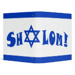Shalom Flag Of Israel binders