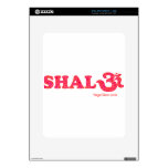 Shalom flowers iPad decals