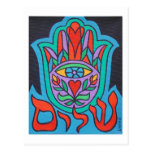 Shalom Hamsa Postcard postcards