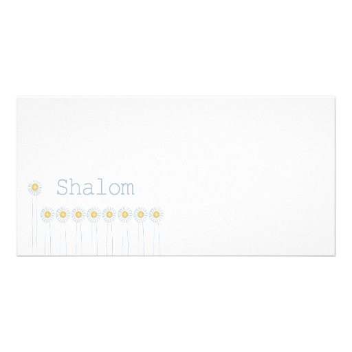 Shalom {Horizontal} Photo Greeting Card