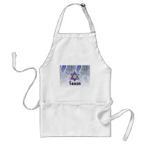 Shalom Paisley blue aprons