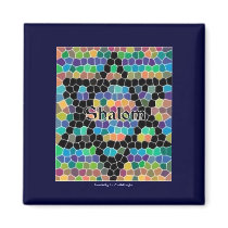 Shalom-Star of David magnets