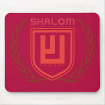 Shalom Tri Color Crest mousepads