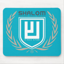 Shalom Tri Color Crest Mouse Pads