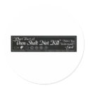 Shalt Not Kill stickers by fister43 Shalt Not Kill stickers