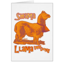 Shama Llama Greeting Cards