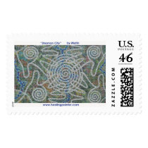 Shaman City by Metin Postage Stamps