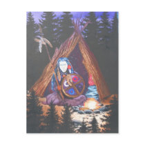 Shaman Wearing a White Man Mask postcards