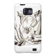 Shamanic Spirit of Rhino Galaxy S2 Case