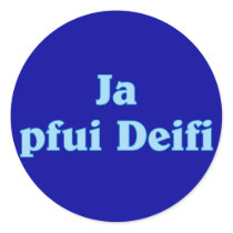 Shame Deifi Bavarian Bavarian Bavaria Round Stickers
