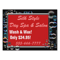 Shampoo Hair Salon Avertising Sign