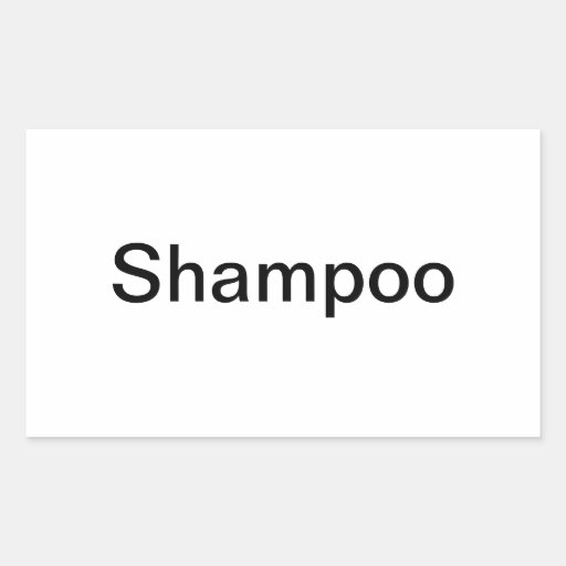 Shampoo Labels/ Rectangular Sticker Zazzle