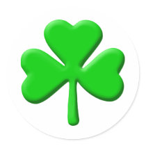 shamrock 3d stickers