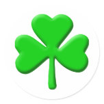 shamrock 3d stickers