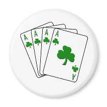 Shamrock Aces Refrigerator Magnets