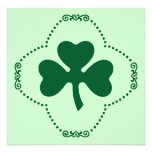 Shamrock and Dots Invitation