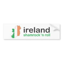 shamrock and roll sticker bumper stickers by literallyseriously shamrock and roll sticker bumper stickers