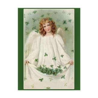 Shamrock Angel St. Patrick's Day Cards postcard