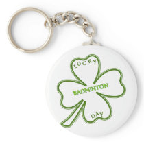 Shamrock Badminton Key Chain