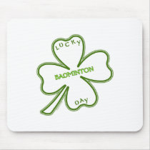 Shamrock Badminton Mouse Mats