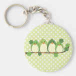 Shamrock Birds Keychains