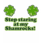 Shamrock Boobs womens funny T-shirt