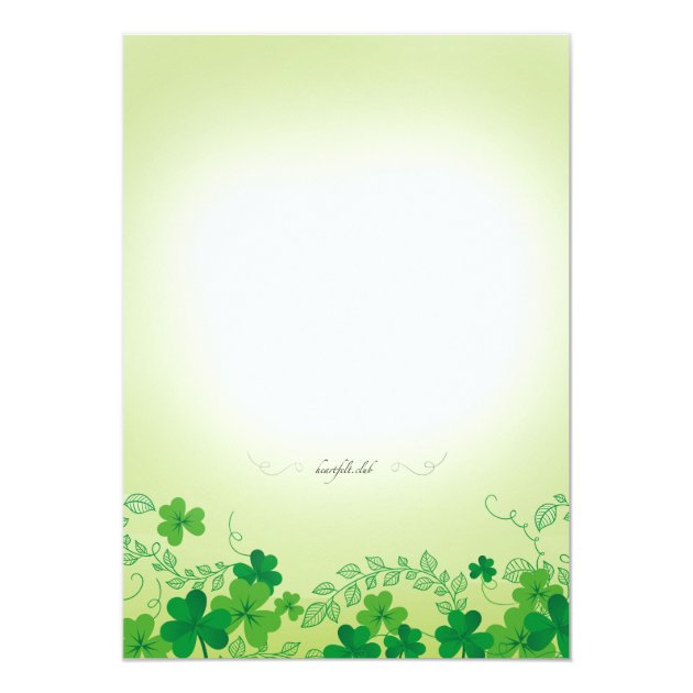 Shamrock Borders Invitation
