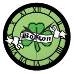 Shamrock Boston Round Clocks