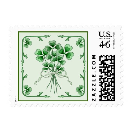 Shamrock Bouquet 2 Postage Stamp
