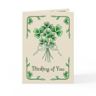 Shamrock Bouquet card