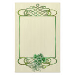 Shamrock Bouquet Custom Stationery